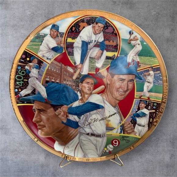 Ted Williams Commemorative Plate - Picture 3 of 3